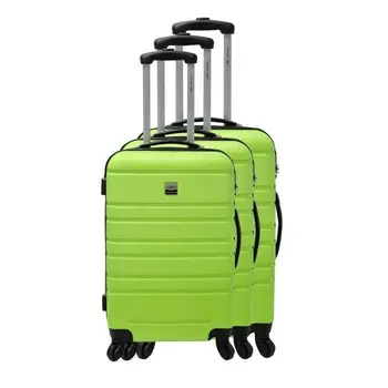 FRANCE BAG Set of 3 suitcases rigid ABS 4 wheels 55-65-70cm Green
FRANCE BAG Set of 3 suitcases rigid ABS 4 wheels 55-65-70cm Green