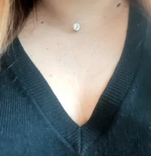 Collar de hilo de pescar transparente para mujer, cadena Invisible con diamantes de imitación, regalo para mujer, gran oferta