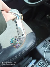 Zapatos de piel de diamante con brillo cristalino de Cenicienta para niña, calzado individual de princesa para rendimiento, tacones altos