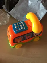 Juguetes vocales de teléfono para bebés, autobús de dibujos animados, educativo, música de juguetes para bebés, regalo de cumpleaños