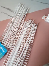 KW-trio-sujetadores de hojas sueltas de plástico, 30 agujeros, anillo de encuadernación, peines, 85 hojas de capacidad para Álbum de papel, cuaderno, bricolaje, 10 Uds.