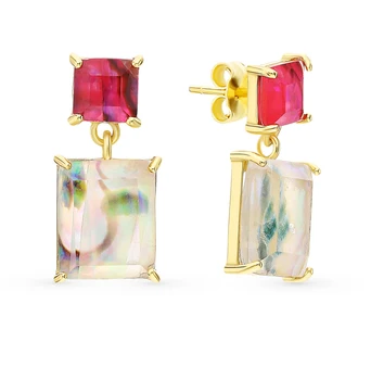 Silver earrings with alpanite sunlight sample 925
Silver earrings with alpanite sunlight sample 925