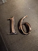 1pc 5cm de altura de oro casa etiqueta de dirección de puerta etiqueta moderna bronce casa número Digital #0-9 Hotel apartamento Placa de puerta