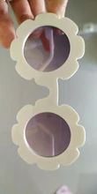 Gafas de sol redondas para niños y niñas, lentes de sol infantiles con flores, de plástico, nueva llegada