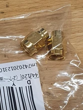 Conectores de tapa chapados en oro, 2 uds., 2W, 6GHz, 50 ohm, SMA, macho, Coaxial, carga ficticia de terminación