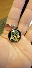 Karate chico película llavero de Cobra Kai foto artística en cristal cabujón llavero coche llave anillo colgante de Sleutelhanger de la joyería de los hombres de órdenes 2