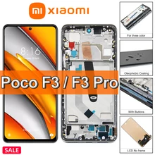 Écran tactile LCD de remplacement avec châssis, TFT, haute qualité, pour Xiaomi POCO F3=