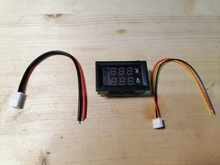 Voltímetro de alta calidad, amperímetro azul + rojo LED Amp doble Digital, medidor de voltímetro DC 100V 10A