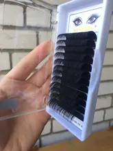 Extensiones de pestañas individuales, 25mm, suaves, naturales, clásicas, de visón de imitación, hechas a mano, de seda de visón coreano, suministros de pestañas