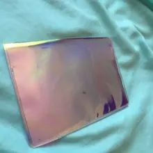 Funda holográfica de viaje para pasaporte, Protector para tarjetas de identificación, organizador de crédito