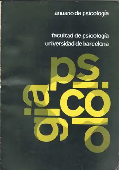 Yearbook of Psychology N ° 35. 1986 (2)
Yearbook of Psychology N ° 35. 1986 (2)