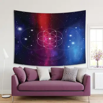 Tapestry Interlocking Circles Flows of Energy Outer Space Background Stars Galaxy Art Navy Blue Purple
Tapestry Interlocking Circles Flows of Energy Outer Space Background Stars Galaxy Art Navy Blue Purple