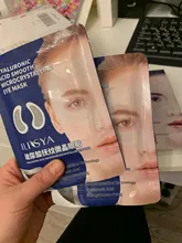 Ilisya-Parche ocular con microagujas para eliminación de arrugas finas, ácido hialurónico, máscara para ojos, ojeras, hinchazón