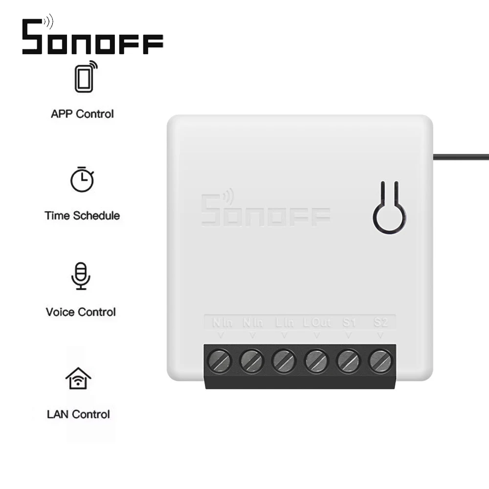 SONOFF Mini Two Way Intelligent Switch Smart Switch APP Control Appliance Automation Switches Work with Alexa for Google
SONOFF Mini Two Way Intelligent Switch Smart Switch APP Control Appliance Automation Switches Work with Alexa for Google