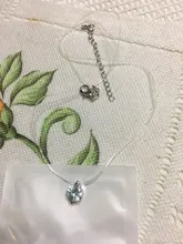 Collar de hilo de pescar transparente para mujer, cadena Invisible con diamantes de imitación, regalo para mujer, gran oferta