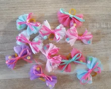 Pinza de pelo de mascota, lazos bandas de goma para perro, accesorios para el cabello de perros, productos para el cuidado de mascotas, regalo, 10 Uds.