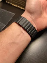 Correa de cuero para Apple Watch, 44mm, 40mm, 38mm, 42mm, accesorios, pulsera magnética, pulsera iWatch serie 3 4 5 se 6