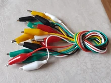 Alligator-Clip Battery Power-Cord Electric-Clamp DIY Small 10pcs Color Sheath 50cm Test-Clamp.28mm35mm45mm