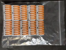 Cable-Connectors Splicing Spring Push-In-Terminal-Block Fast-Wire Mini Compact LED Universal