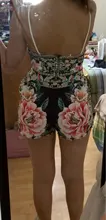 Mono informal con estampado Floral y cuello Halter para mujer, pelele Sexy de verano