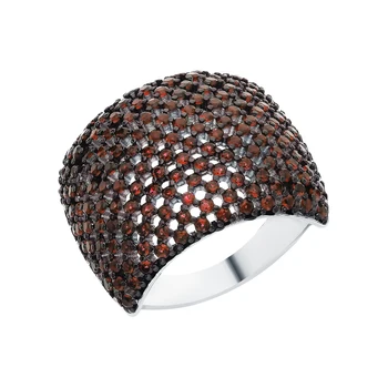 Silver ring with cubic zirconia sunlight sample 925 
Silver ring with cubic zirconia sunlight sample 925