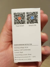 Sensor de puerta inteligente WiFi Tuya, detectores de puerta cerrados abiertos, Notificación por aplicación WiFi, Google Home, Alexa, ahorro de energía, funciona con batería por 1 año