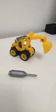 Rompecabezas DIY para niños, coche de bloques de construcción de ingeniería, juguetes educativos para niños, montaje de tuercas, vehículo, excavadora, juguete