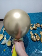 20 piezas de globos con confeti dorado para Decoración de cumpleaños, globos cromados metálicos para fiesta de niños, boda, aniversario