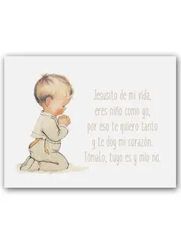 Cuadriman | Box Child Praying With Prayer-Small-Smooth Canvas Beige-25x32 cm 
Cuadriman | Box Child Praying With Prayer-Small-Smooth Canvas Beige-25x32 cm