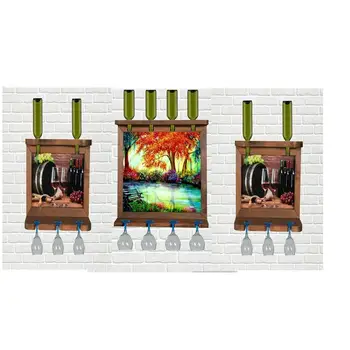 Wall Art Picture Wall Mounted Wine Whiskey Beer Bottle Rack Holder Kitchen Bar Living Room Exhibition Wine Rack Wall Decor 3 pcs
Wall Art Picture Wall Mounted Wine Whiskey Beer Bottle Rack Holder Kitchen Bar Living Room Exhibition Wine Rack Wall Decor 3 pcs
