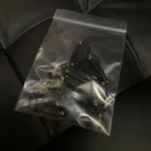 Alileader-Clips de extensión para extensiones de cabello humano, 20 unids/lote, Clip para extensiones, peine de Metal para cierre