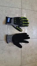 GMG-guantes de trabajo de seguridad TPR, resistentes a impactos y a impactos, antigolpes, mecánicos
