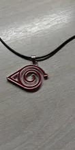 Collar con colgante de doble banda para hombre y mujer, nuevo colgante de moda, signo Konoha, venta al por mayor y al por menor