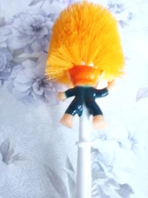 Toilet-Brush-Holder Donald Wc-Accessories Trump-Head Bath Silicone Yellow for Funny Practical