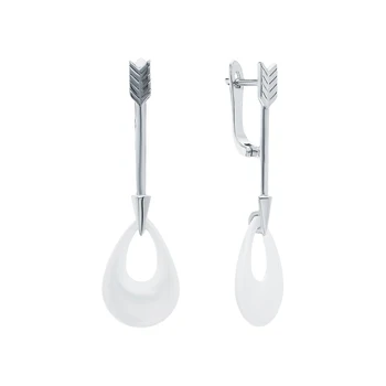 Silver earrings with ceramic sunlight sample 925
Silver earrings with ceramic sunlight sample 925