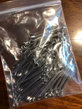 70 Uds GB91 de acero inoxidable pasador de chaveta M2.5 * 25