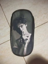 Bolsa de lápiz con almacenamiento para niños y niñas, artículos de escritorio de animé, útiles escolares, bolsa de maquillaje cosmético