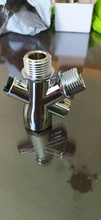 Shower Head Water Splitter Water Separator Adapter 1/2 Male Outlet Female Inlet 3 Way