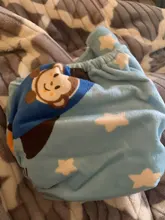 Diapers-Size PORORO Bossters Bamboo Minky-Printed Size-Cloth Adjustable Baby Winter