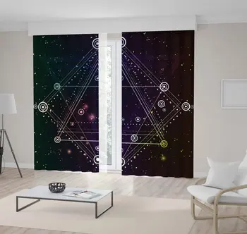 Curtain Hipster Mystic Sacred Triangles Circles on Dark Space Starry Sky Boho Chic Art Black White Purple
Curtain Hipster Mystic Sacred Triangles Circles on Dark Space Starry Sky Boho Chic Art Black White Purple