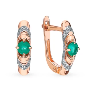 Sunlight gold earrings with emeralds and diamonds
Sunlight gold earrings with emeralds and diamonds