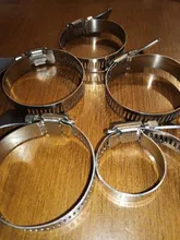 5 unids/lote de acero inoxidable 304 de abrazadera de manguera de accionamiento de gusano-Tubo de combustible Clips para tubo de agua