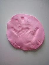 Kit de impresión a mano de arcilla suave para el cuidado del bebé, Kit de impresión de huella dactilar, fundición de aire, tableta de tinta de mano para padres e hijos, juguetes para niños, 2020