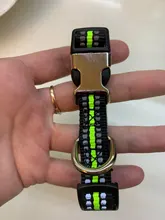 Collar personalizado de nailon reflectante para perro pequeño, personalizado, Pitbull, tamaño mediano y grande, grabado con nombre