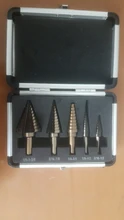Broca de paso Hss Cobalto, orificios múltiples, 50 tamaños, titanio de cobalto, broca de paso, taladro perforador, herramienta cortadora de agujeros, 5 uds.