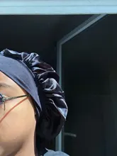 Gorro de satén con visera ancha para mujer, gorro de estilo liso, diadema de ala ancha elástica, gorro de noche, gorro para dormir