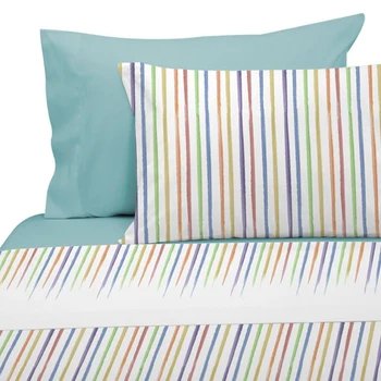 Manterol sheet set, white with colored stripes print, soft touch, bed sheet set, sheets, bedding clothes made in Spain
Manterol sheet set, white with colored stripes print, soft touch, bed sheet set, sheets, bedding clothes made in Spain