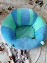 Asiento de apoyo para bebés, silla suave de felpa para bebé, silla para aprender a sentarse, postura cómoda para niños de 0 a 2 años