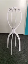 Soporte para pelucas de 50cm, Color negro/rosa/blanco, Ajustable, soporte para peluca de plástico, portátil, plegable para exhibir, peluca larga para mujer