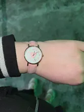 Sakura-reloj rosa para niña y mujer, reloj femenino para estudiante, a la moda, sencillo para chica, ropa con una flecha, reloj en forma de corazón